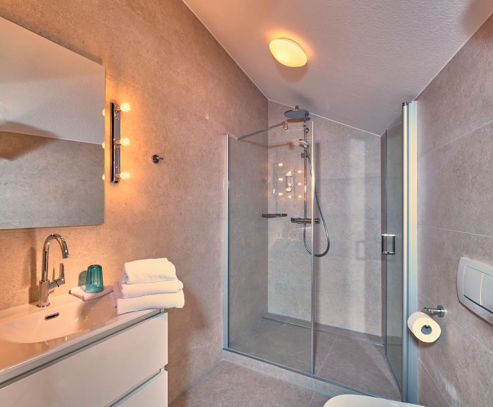 Single Room | Bathroom | Shower, hair dryer, towels