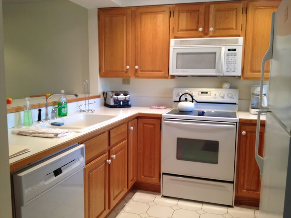 Fully appliances kitchen.