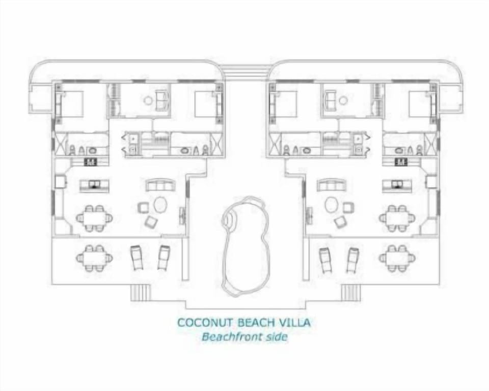 Coconut Beach Villa floor plan!