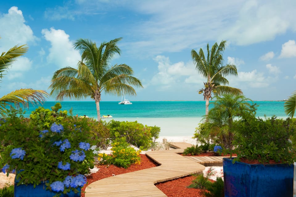 Coconut Beach Villa - Boardwalk steps to the beach!
