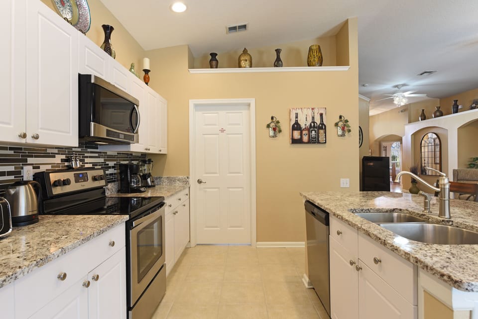 Kitchen and Entry to Washer/Dryer