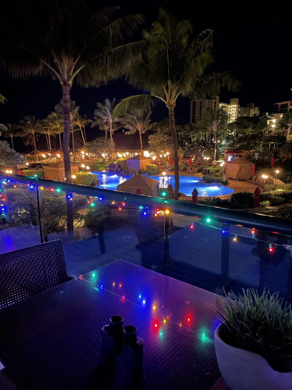 Lanai during Xmas