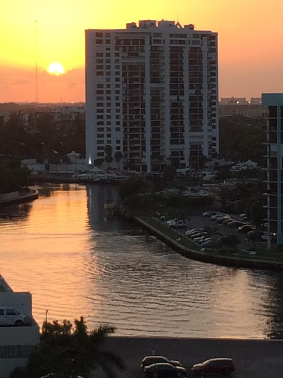 sunset from the terrace
