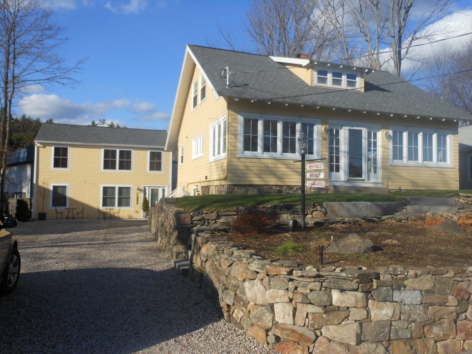 View of Main House, w/ Studio Under & View of the Back House
