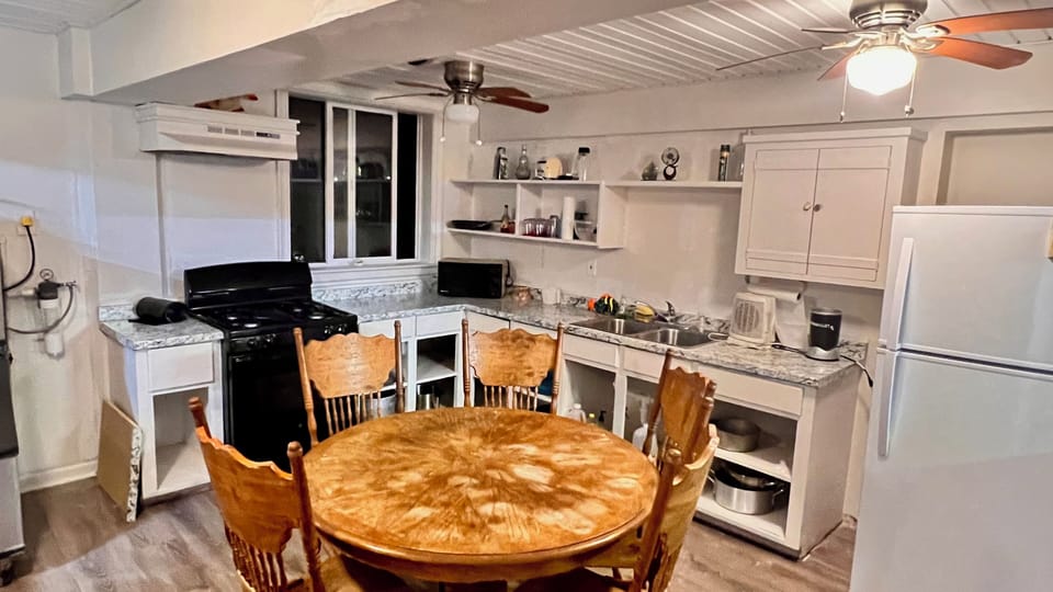 2nd Deck Kitchen- (2) Refrigerators and gas stove