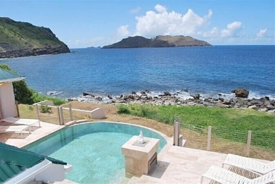 St. Martin and Anguilla in the distance.