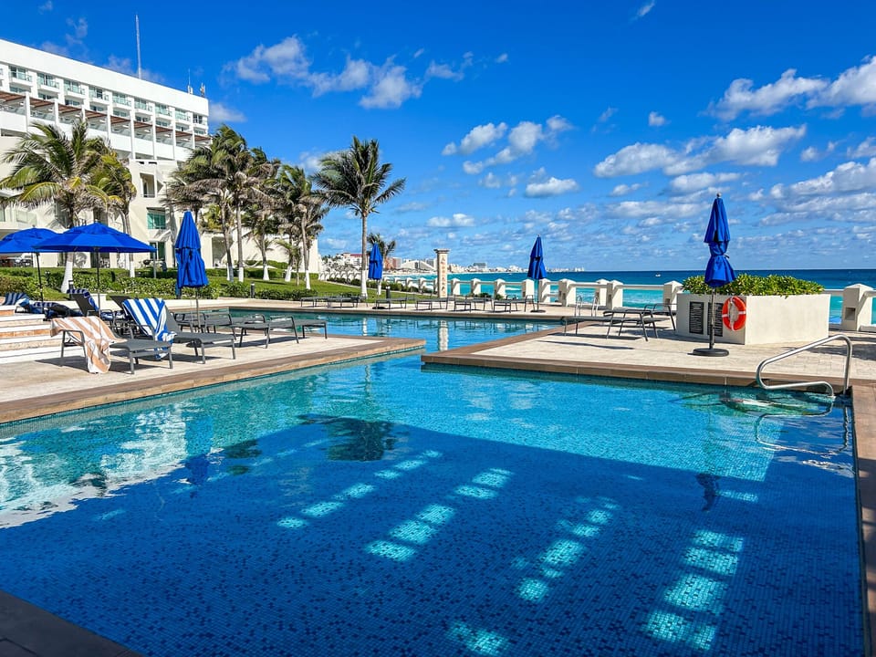 View of adult and kid pool