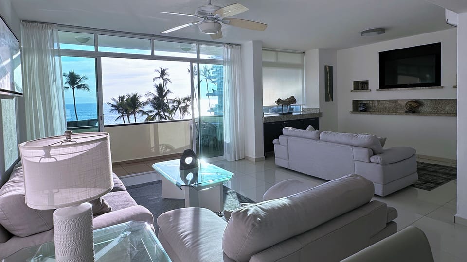 Living Area with Ocean View