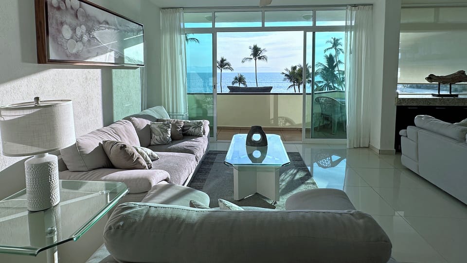 Living Area with Ocean View