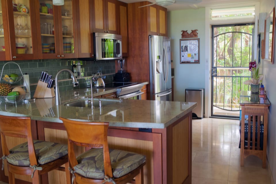 Kitchen and front door