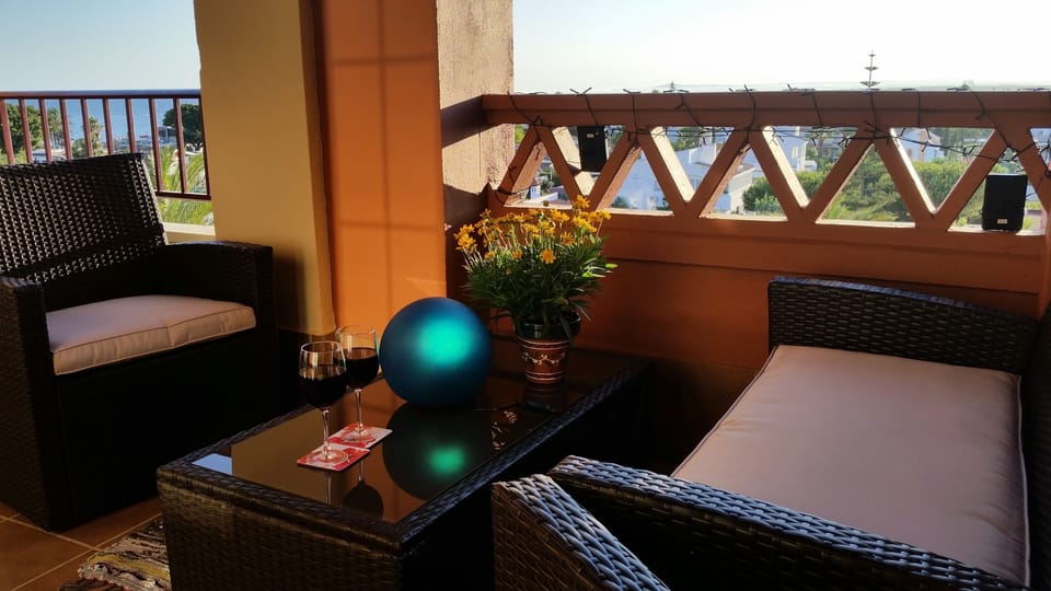 Relax and enjoy the lovely sunset with a glass of your favourite tipple