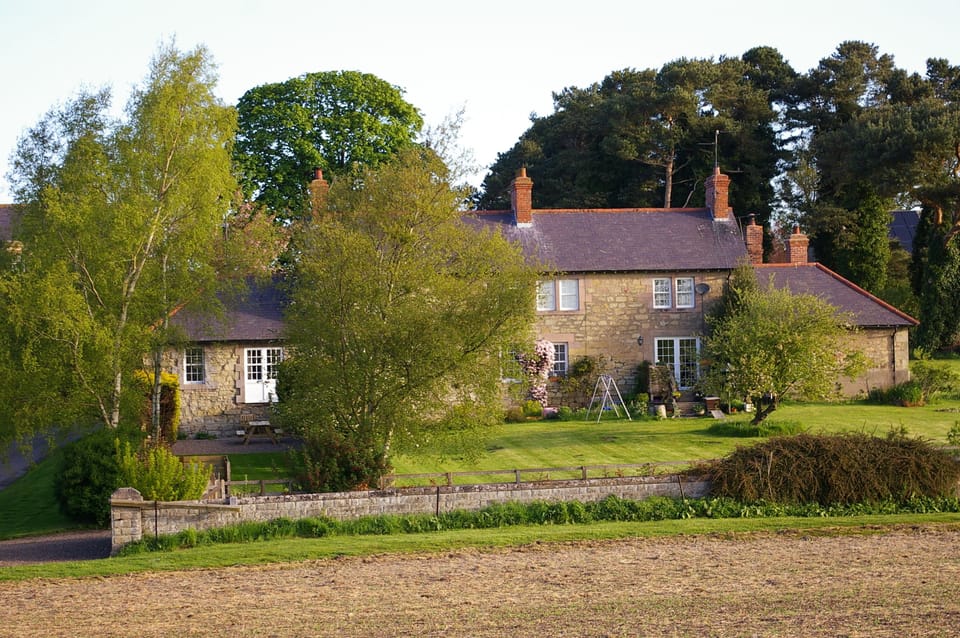Our little row of four cottages.