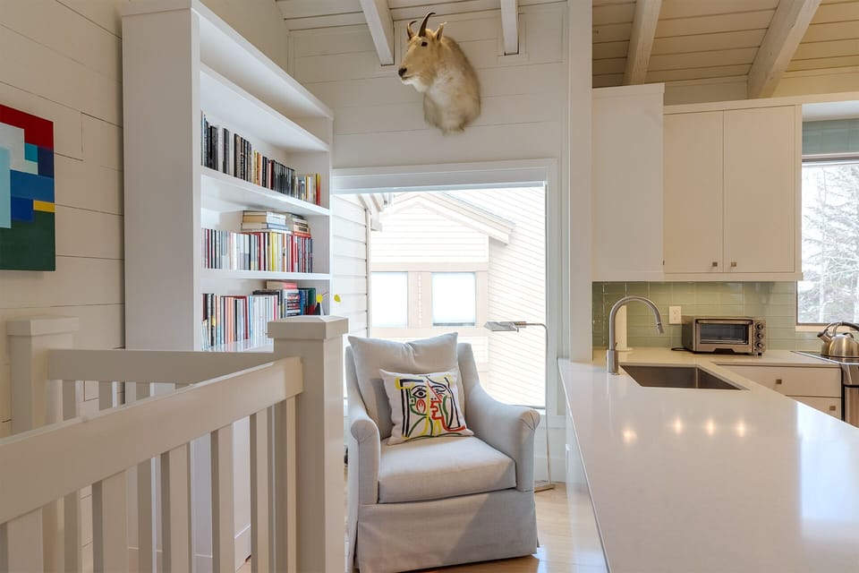 Reading nook.
