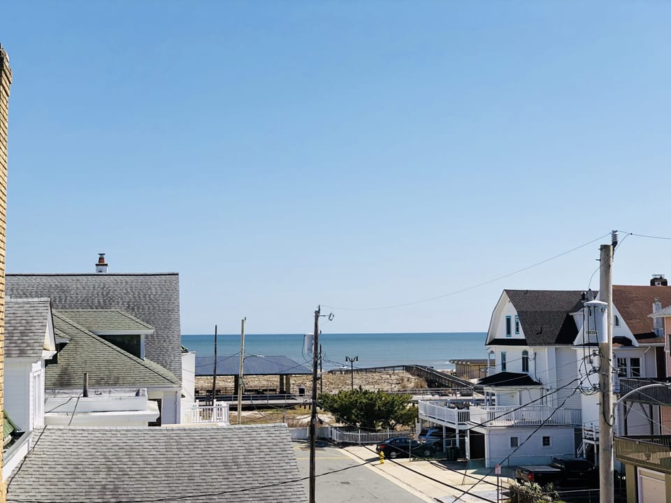 View from the third floor bedroom balcony!