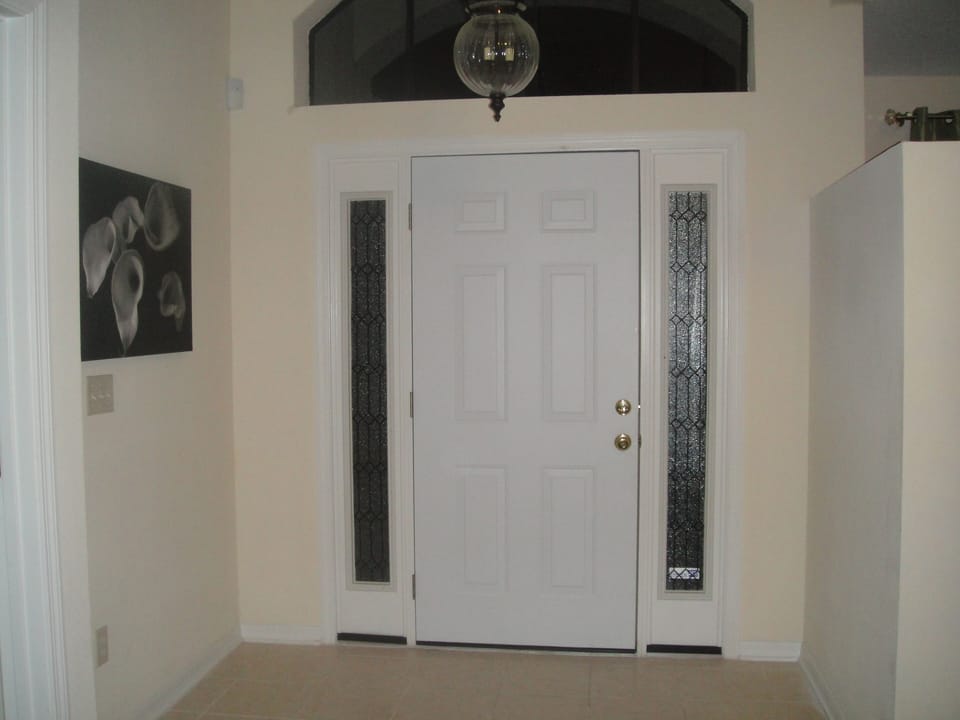 Wide open hallway with cathedral ceilings