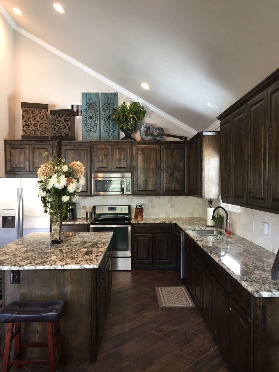 Kitchen is ideal for gatherings and preparing group meals