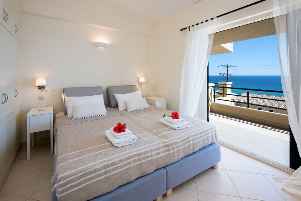Superior Apartment, 2 Double Beds, Non Smoking, Sea View | Blackout drapes, soundproofing, iron/ironing board, free WiFi