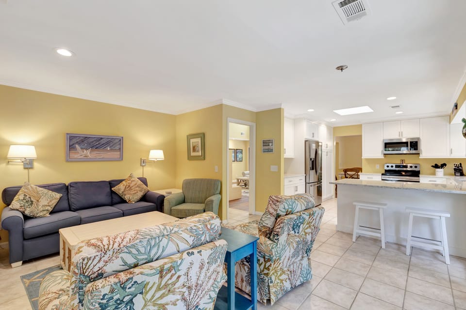Family room and breakfast bar