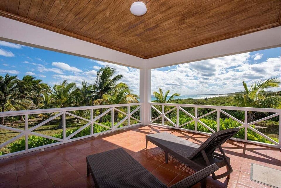 Lounge around under the covered veranda