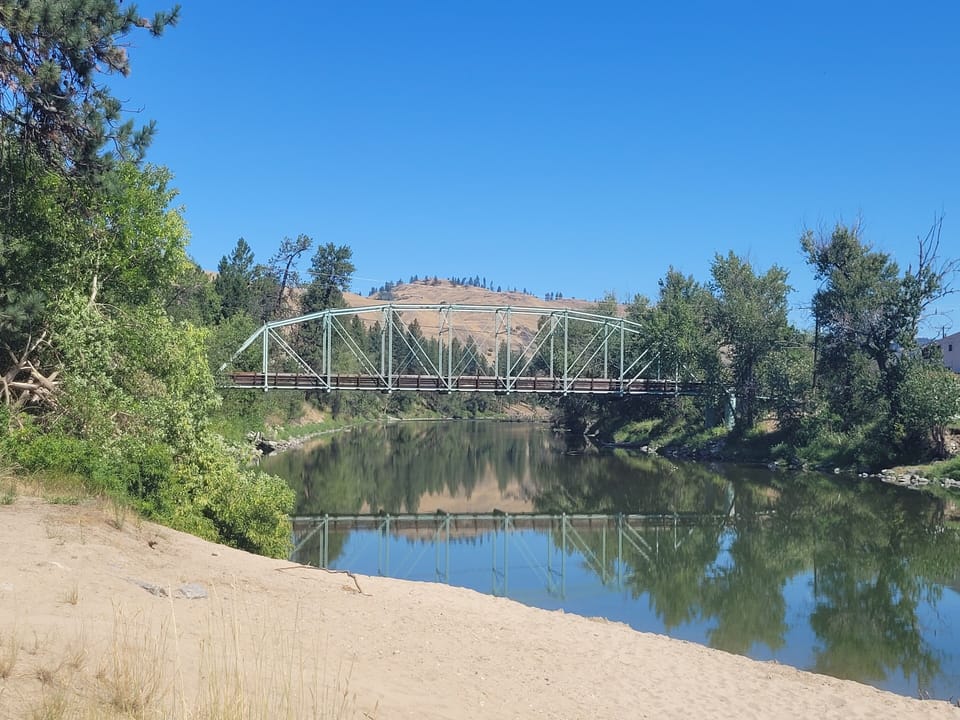 old swimming hole by Curlew town bridge