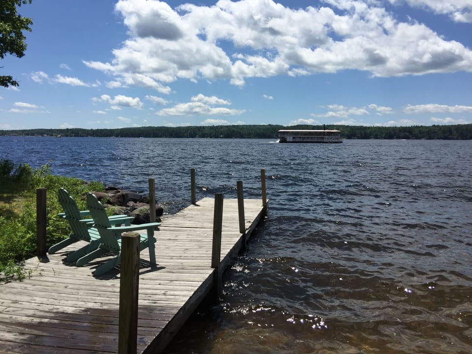 Long Lake enjoys the River Queen. Take a ride, or wave as they go by twice a day