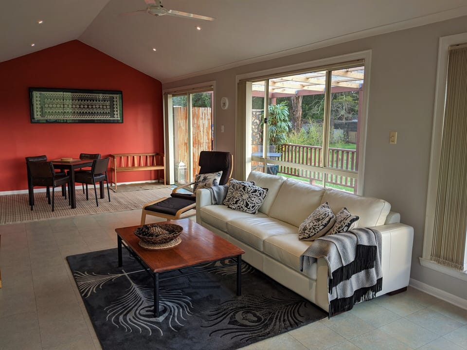 Living room and dining area 