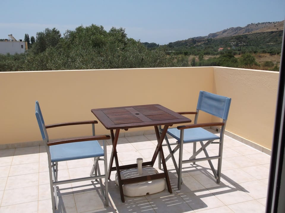 Large bedroom balcony