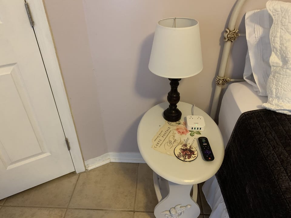 Bedrooms 1 & 2 have nightstands w charger hub. TVs in each of three bedrooms.