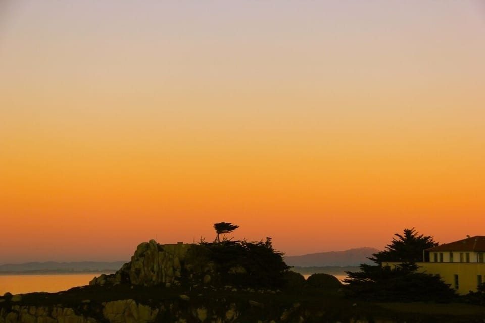 Sunset from the patio.