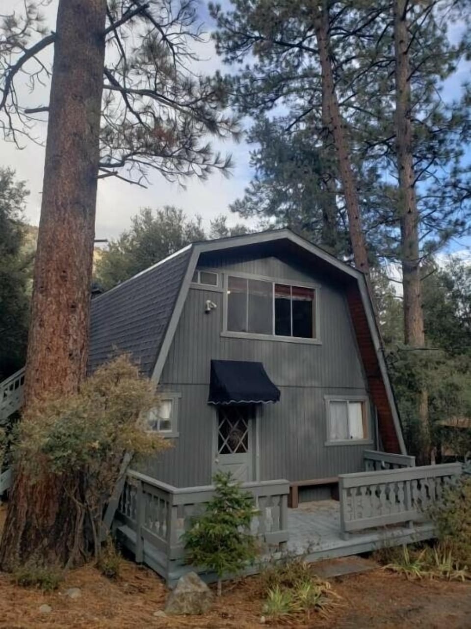 Front view of our cabin