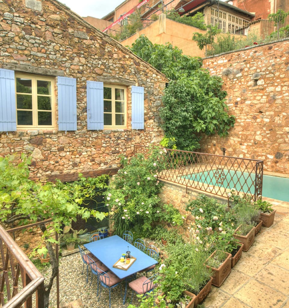 Terrace and pool. There a 3 terraces in total for outside eating.
