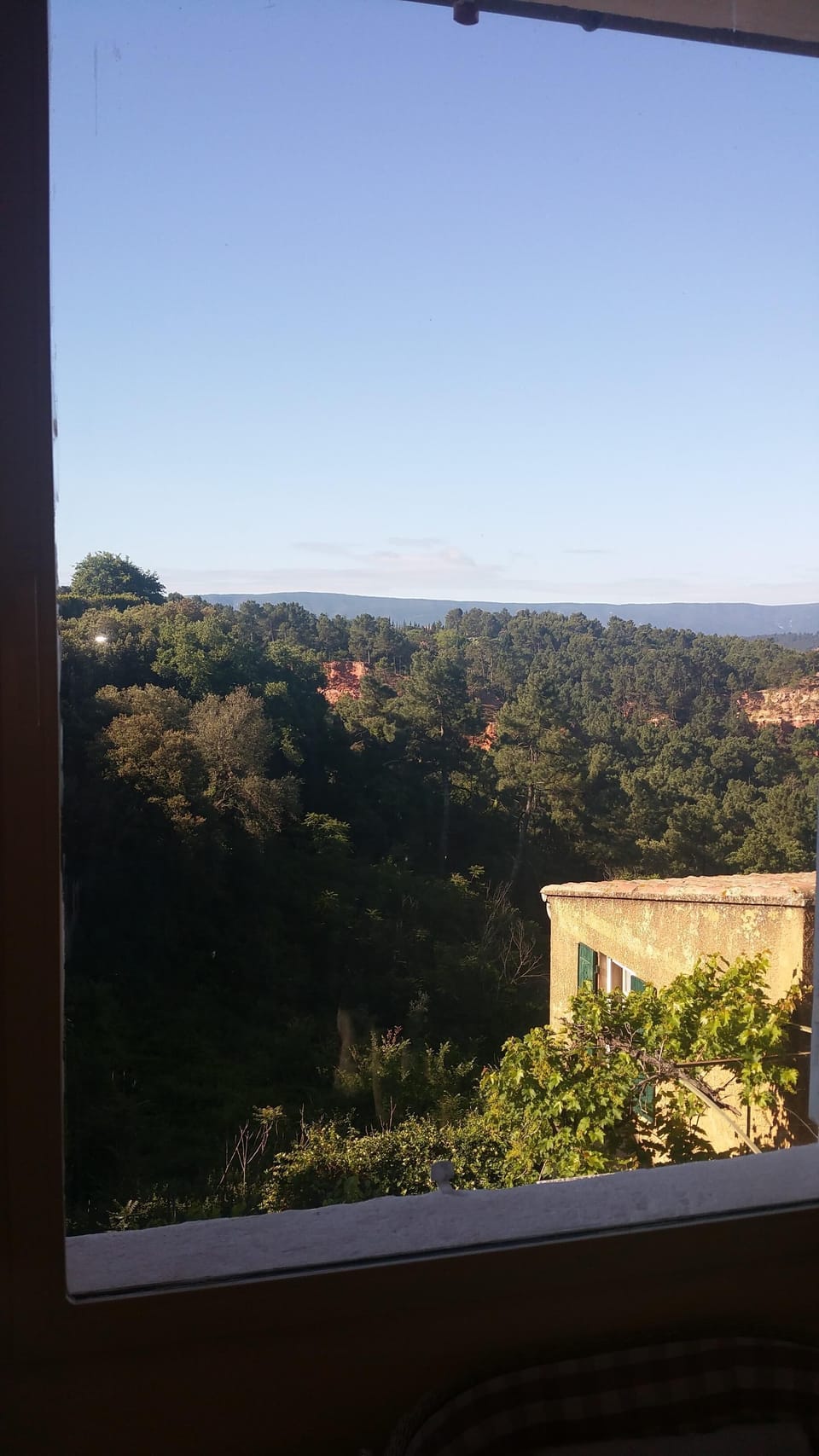 The view from the master bathroom.