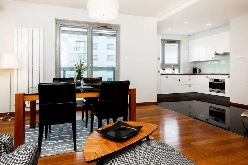 Decorative elements give the room a modern and stylish feel.