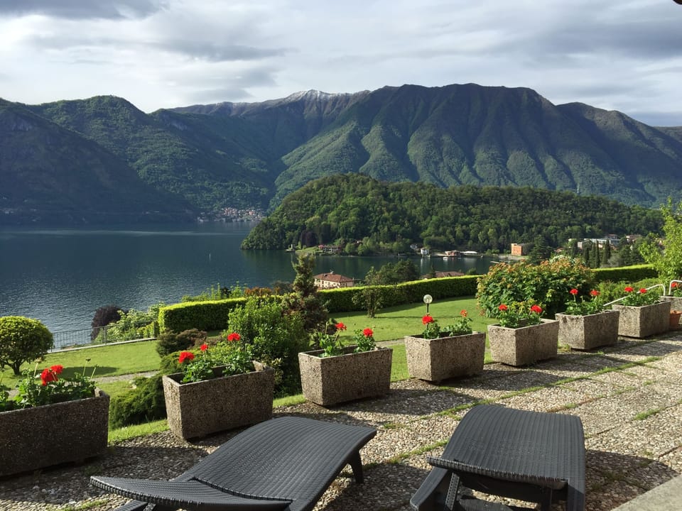Take in that view from the terrace here at Apartment Bella Vista In Mezzegra.