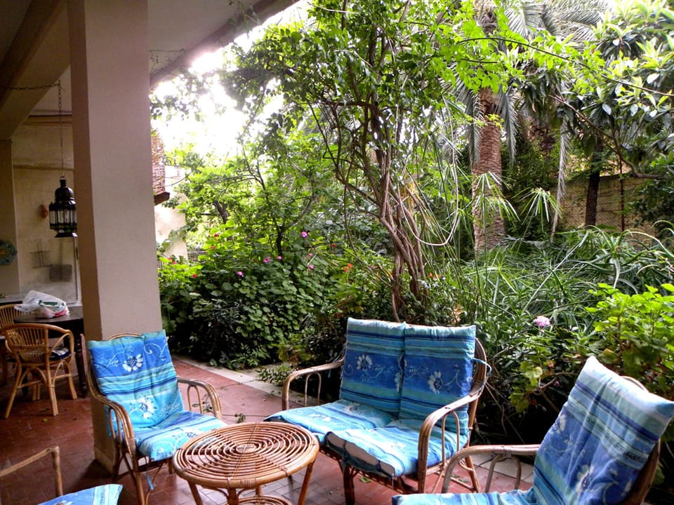 The intimate ‘porticato’, a place to relax after a day of sightseeing