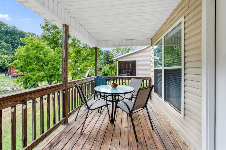Back porch overlooking River