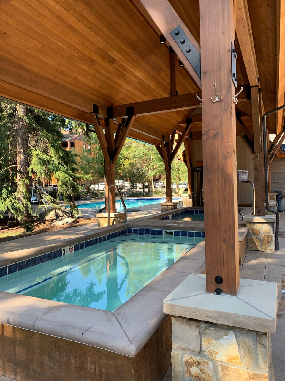 Hot tub area