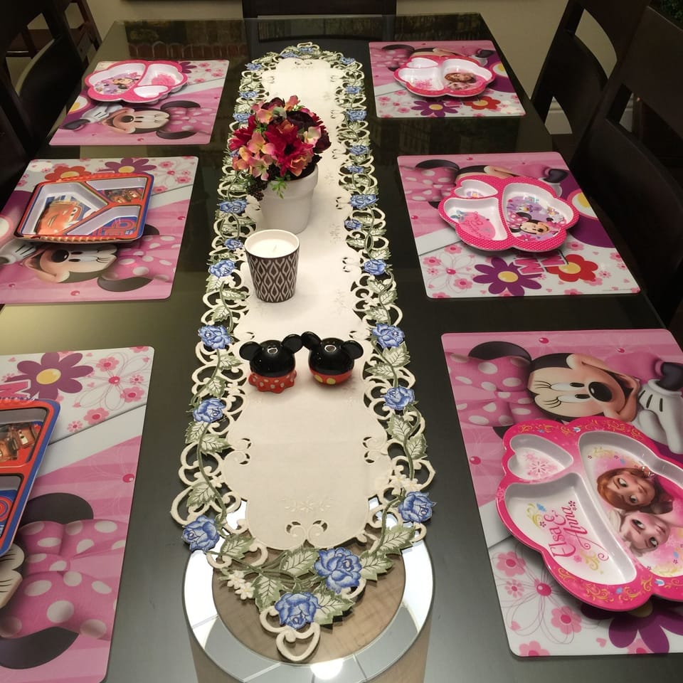 Kids place mats and plates.