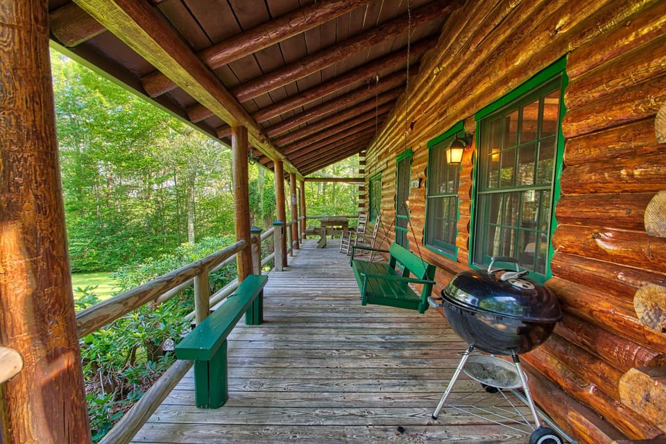 worry away your stress on the front porch of Winds Aloft