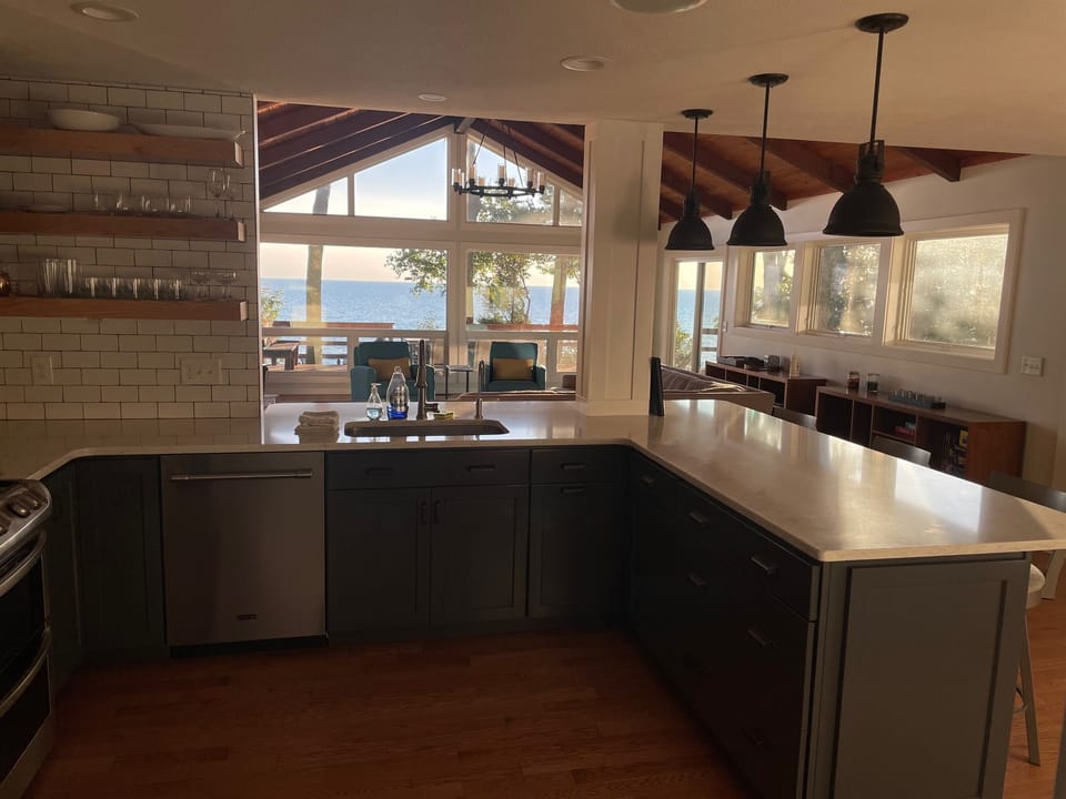 kitchen to living room view