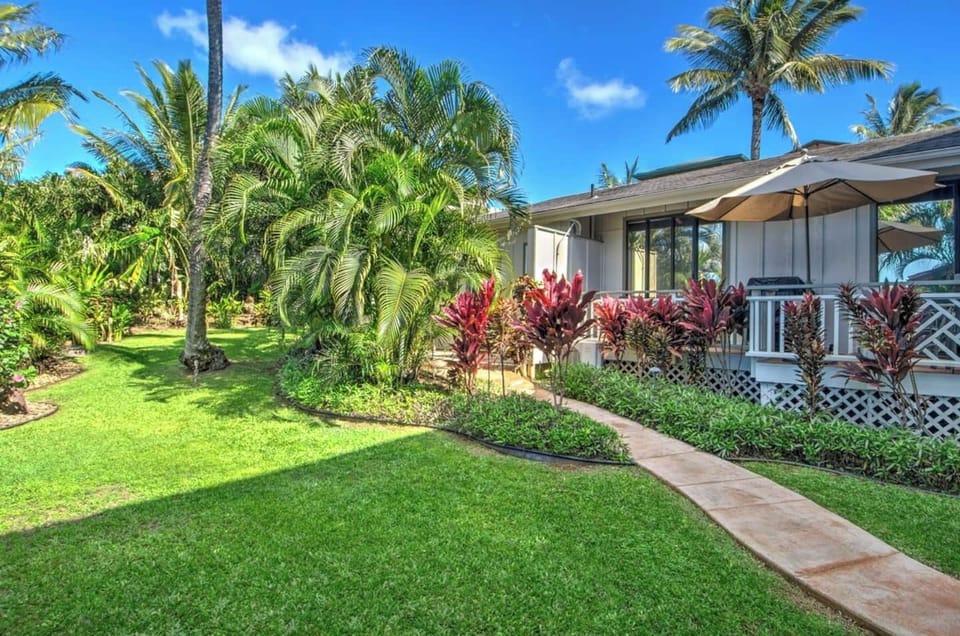 Single story accommodation with a gorgeous tropical garden throughout the property.