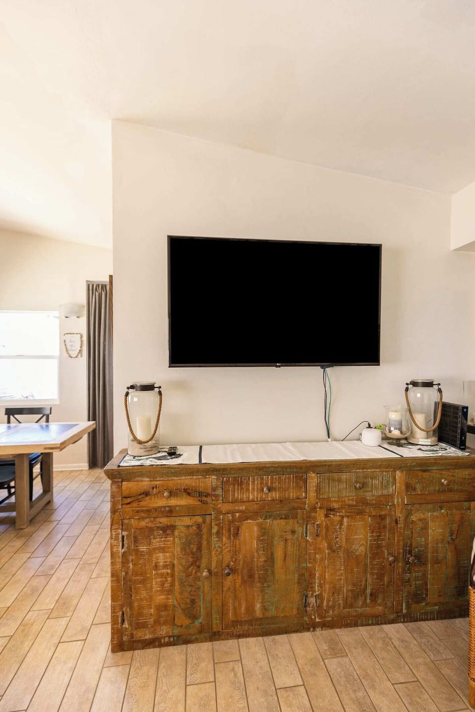 At the end of a sun-filled fun-filled day, relax with 'something' on the smartTV