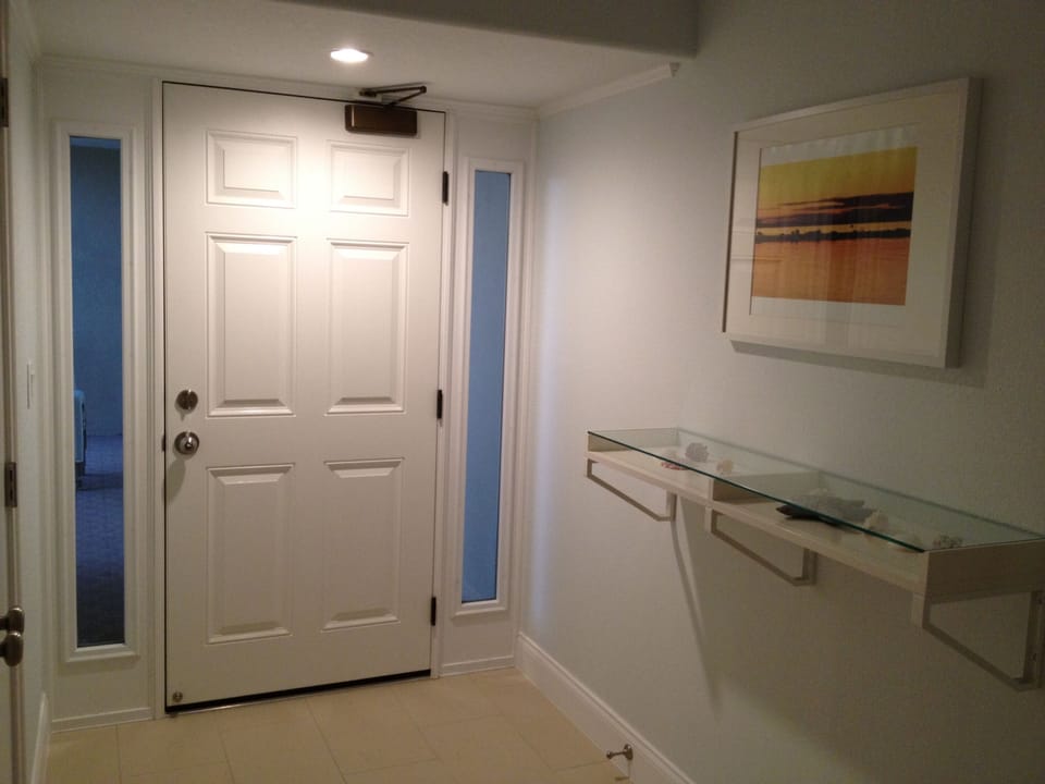 Entry door facing intercostal
