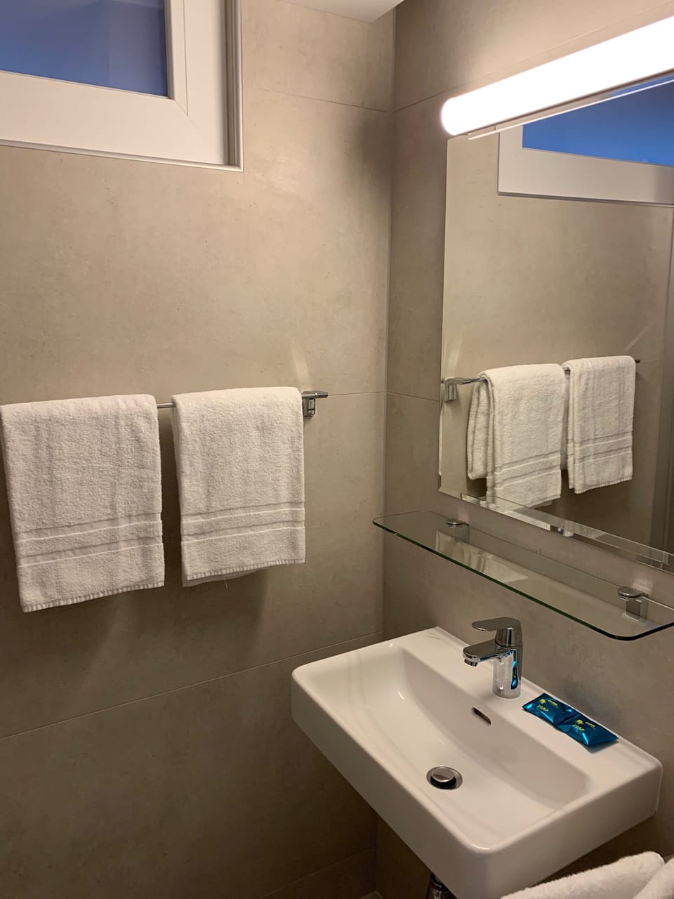 Free toiletries, hair dryer, towels, soap