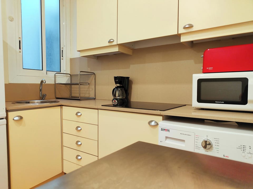 Fully equipped kitchen lets you cook with the comfort of home.