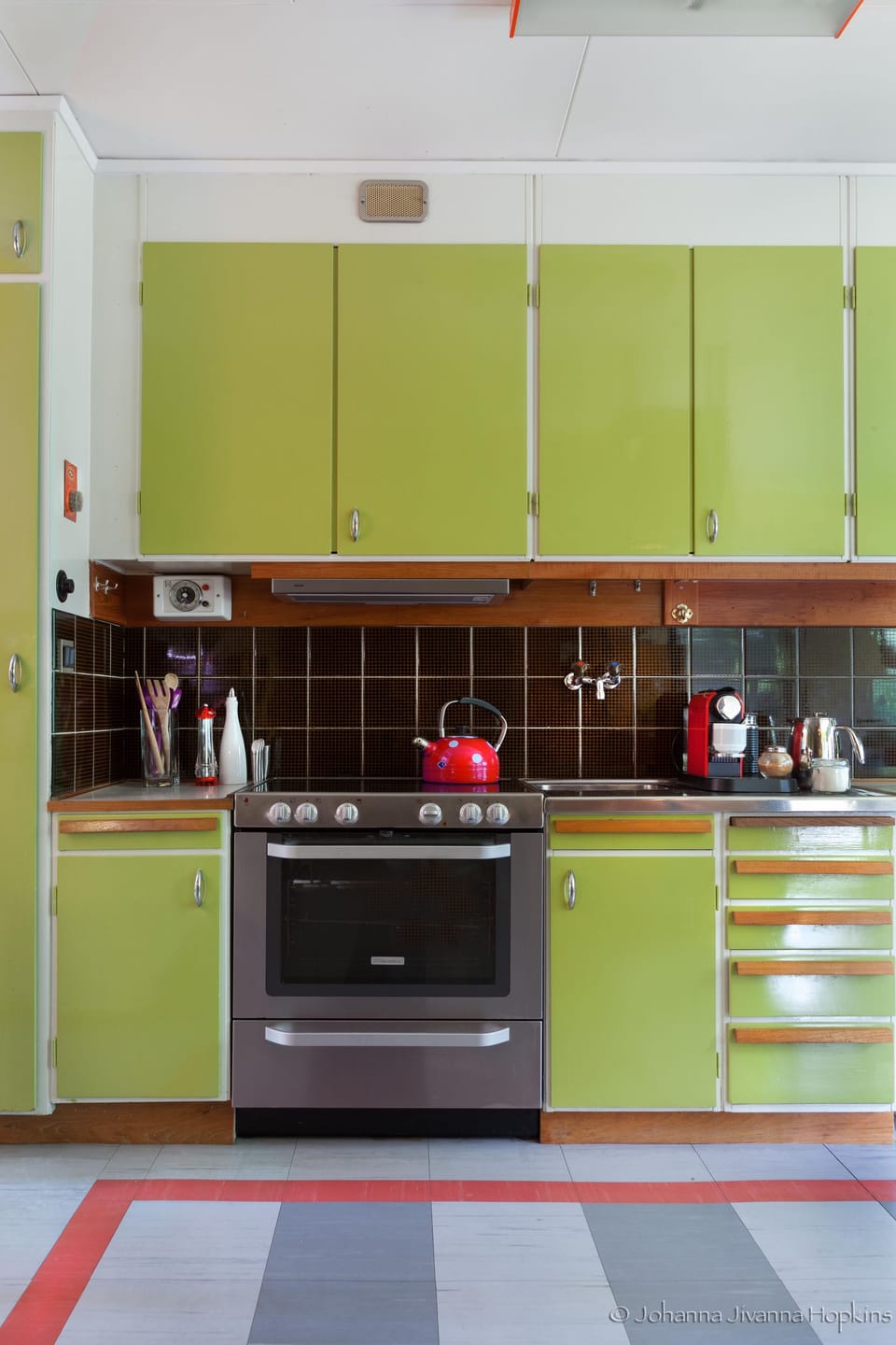 kitchen stove area