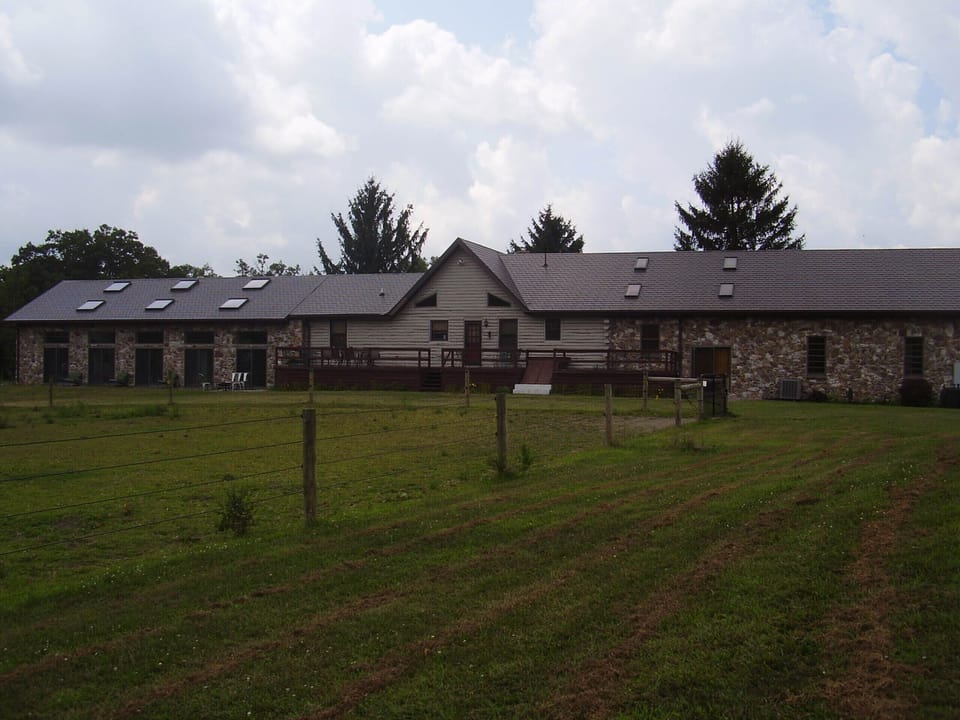 Back of House with view of pastures