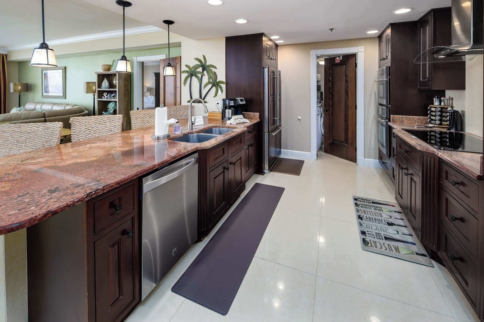 Fully stocked kitchen