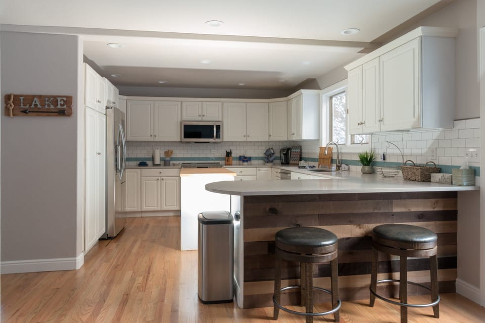 The kitchen is fully stocked with everything you will need to prepare mouth watering meals