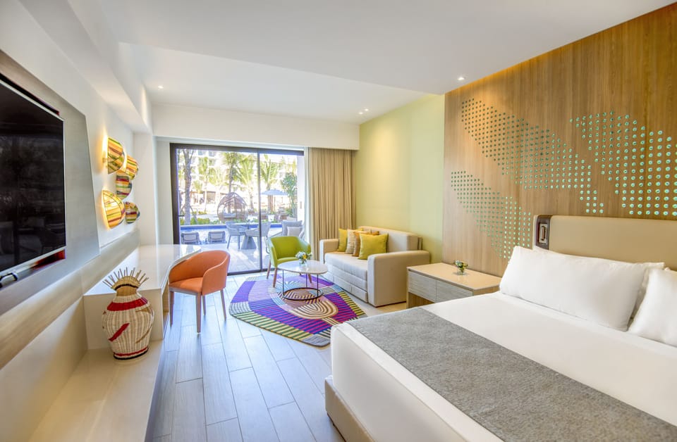 Premium bedding, down comforters, pillowtop beds, free minibar